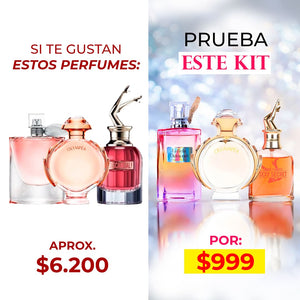 KIT 3 PERFUMES EXCLUSIVOS PARA MUJERES