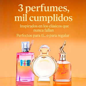 KIT 3 PERFUMES EXCLUSIVOS PARA MUJERES