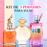 KIT 3 PERFUMES EXCLUSIVOS PARA MUJERES